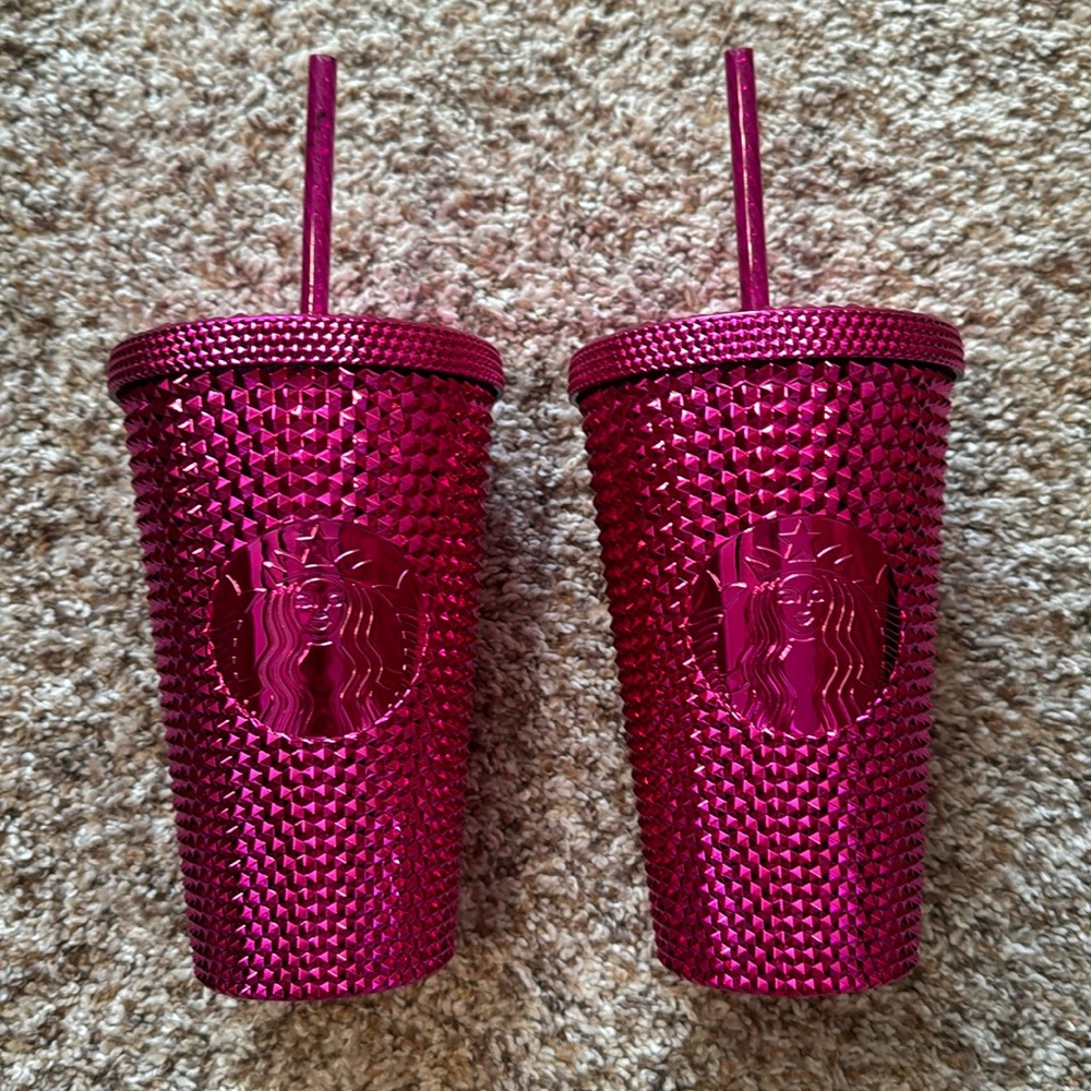 Starbucks tumbler with straw